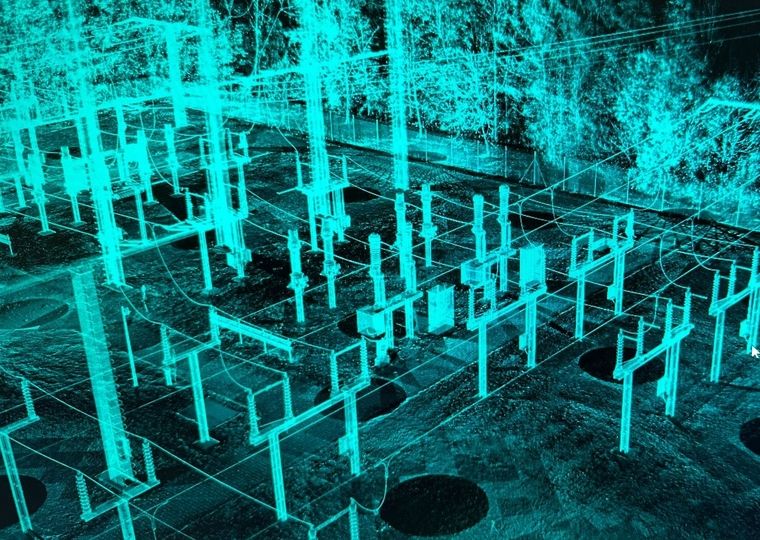 ÖBB Umformerwerk Bergern Laserscan