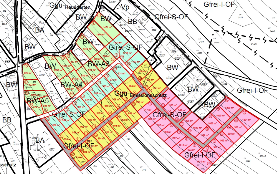 Schweiggers Parzellierung