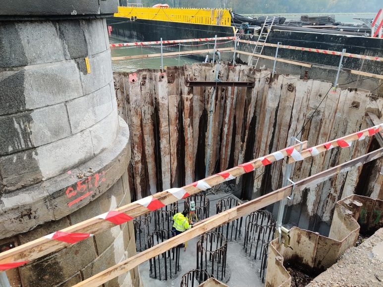 Brücke Steyregg Pfeilerertüchtigung