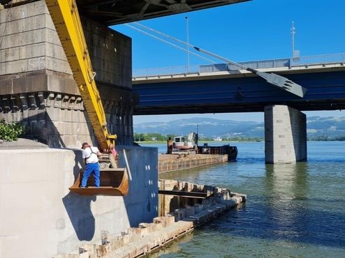Brücke Steyregg Pfeilerertüchtigung